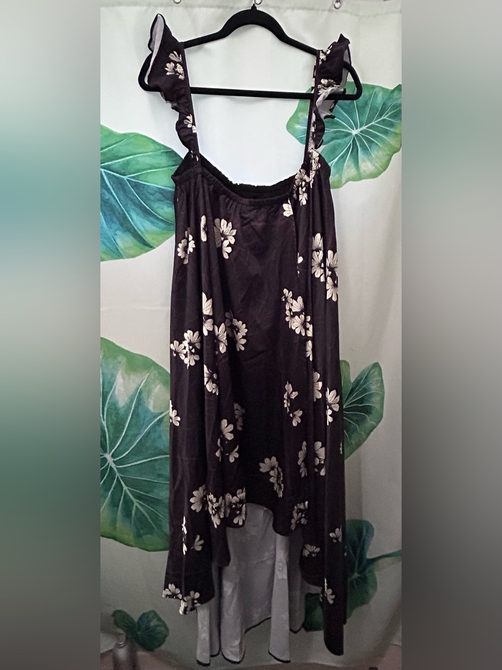 Lex Breezy Makamae dress Floral Ruffle Strap Sundress Naupaka print